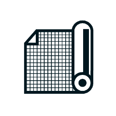 Glasweefsel en glaslegsel - diverse grammages en lengtes