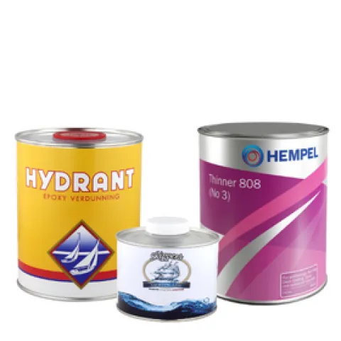 Verdunners voor verf, chloorrubber, epoxy en polyurethaan (PU).
