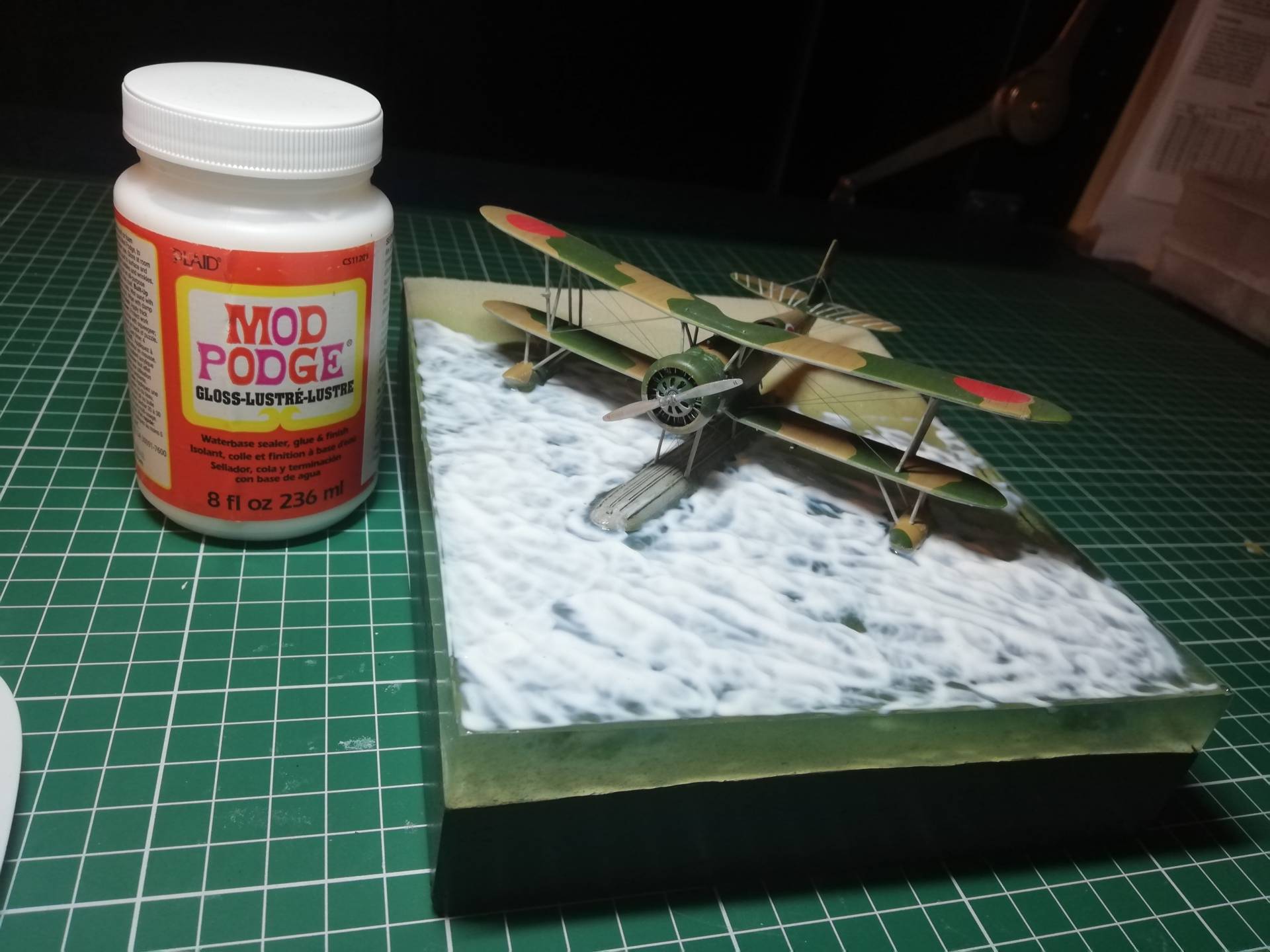 Vliegtuig diorama epoxy - Projecten van klanten - Mr.Boat