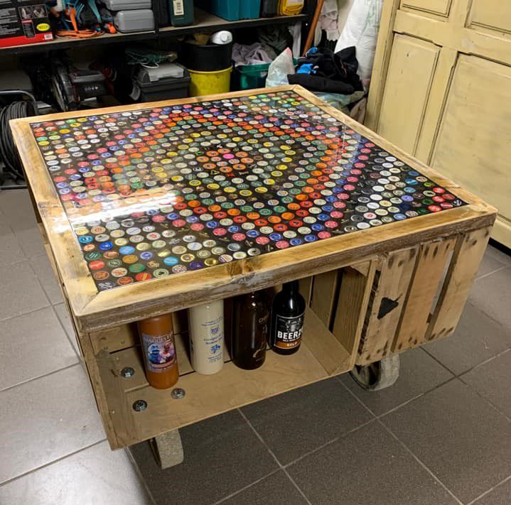 Epoxy tafel bierdopjes