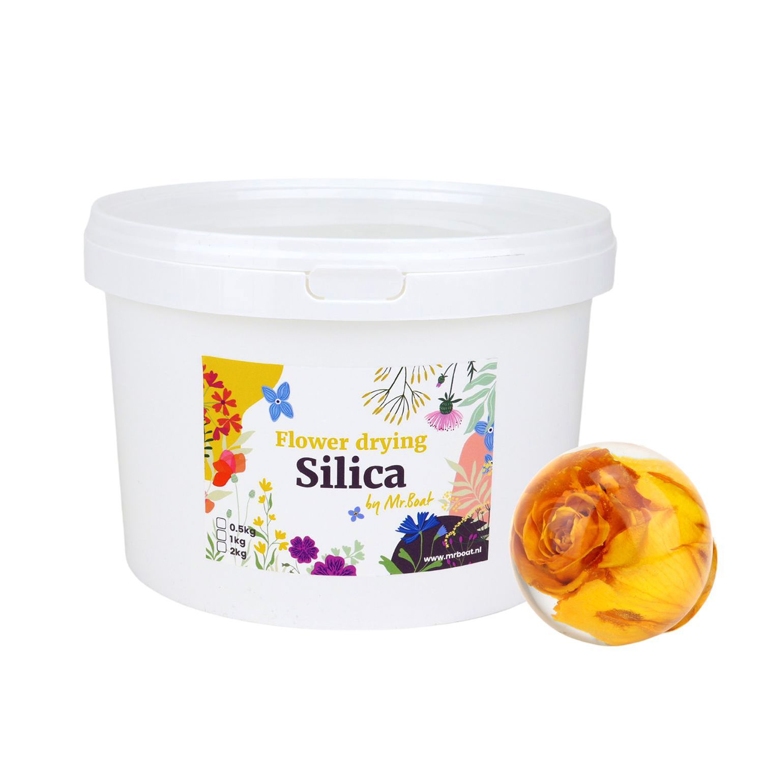 silica-gel-voor-bloemen drogen