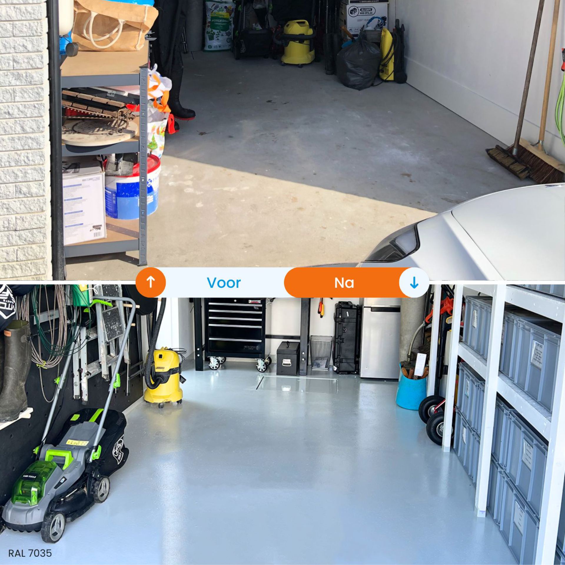 RAL 7035 epoxy vloercoating
