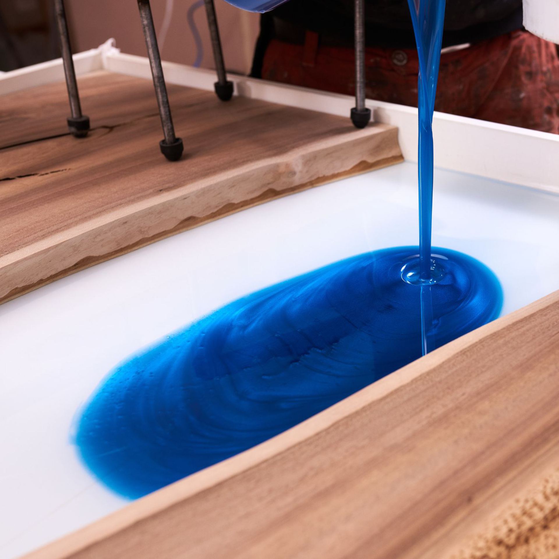 sky blauw epoxy pigment