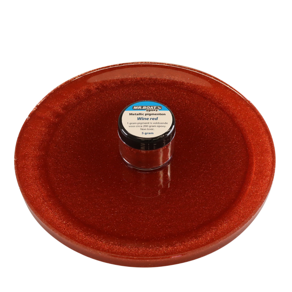 wijn rood epoxy pigment