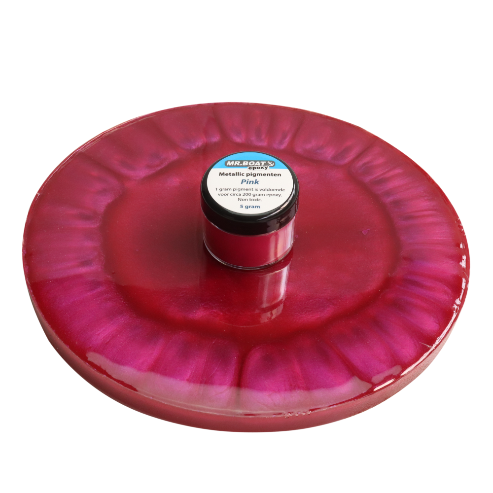 epoxy metallic roze