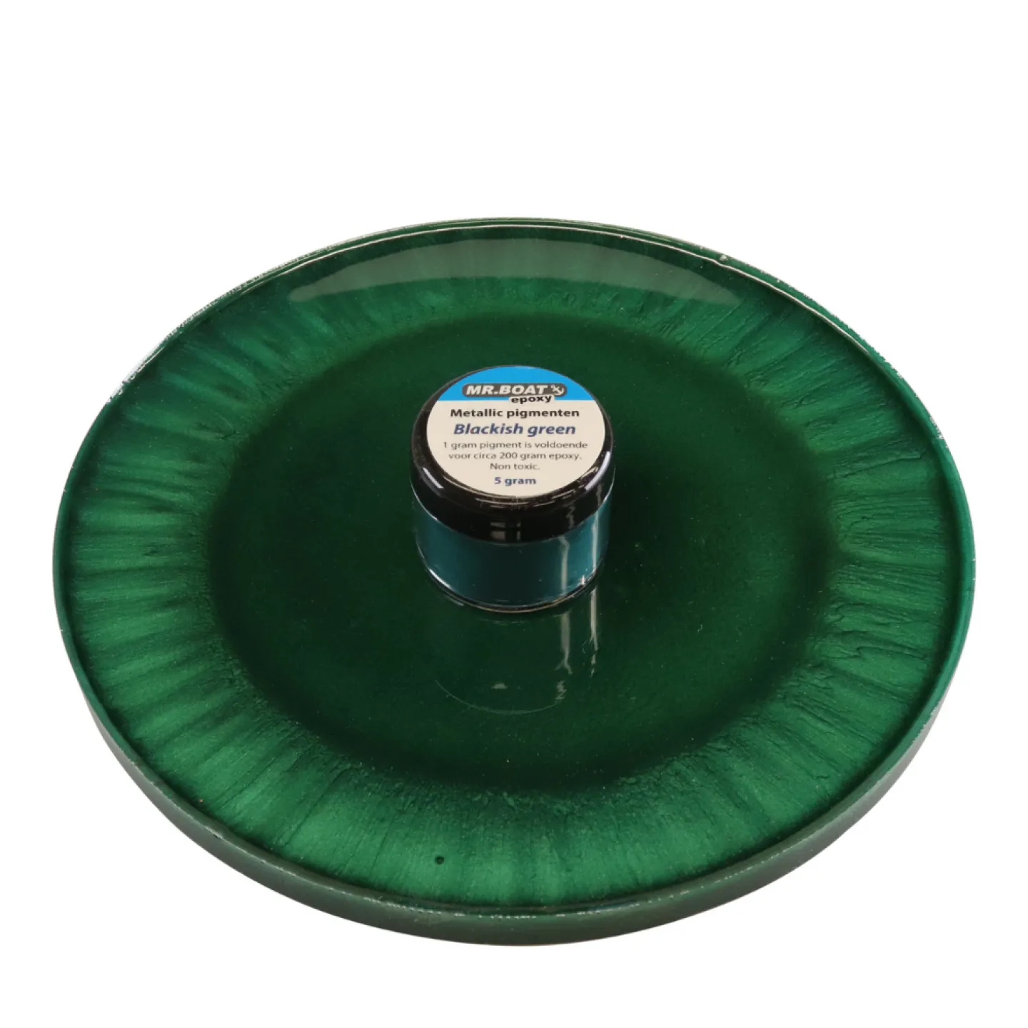 zwart groen epoxy pigment.