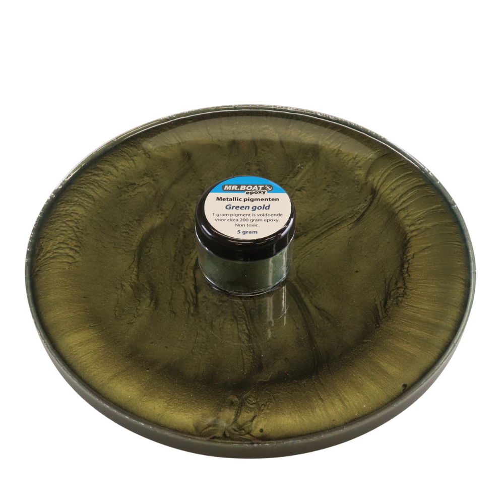 groen goud epoxy pigment