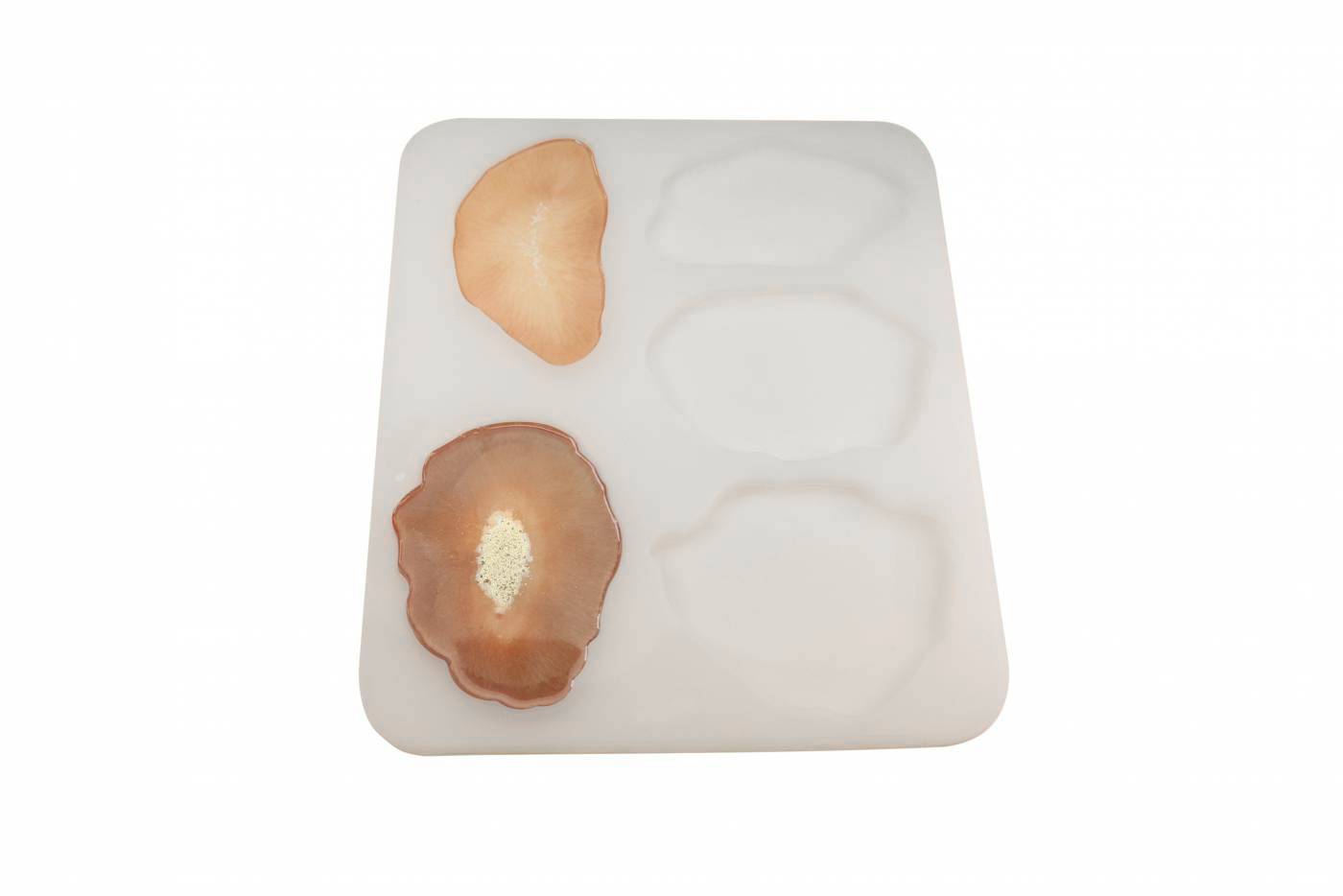 mal voor epoxy geode onderzetters