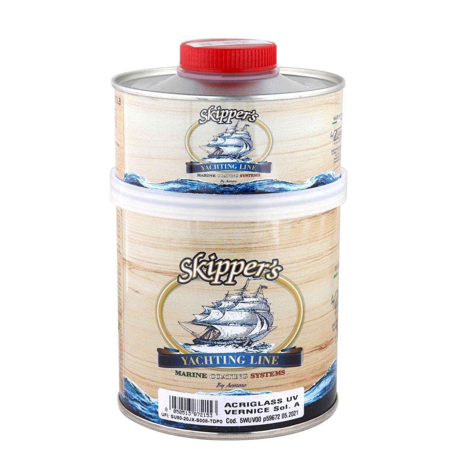 Skippers acriglass PU lak krasvast