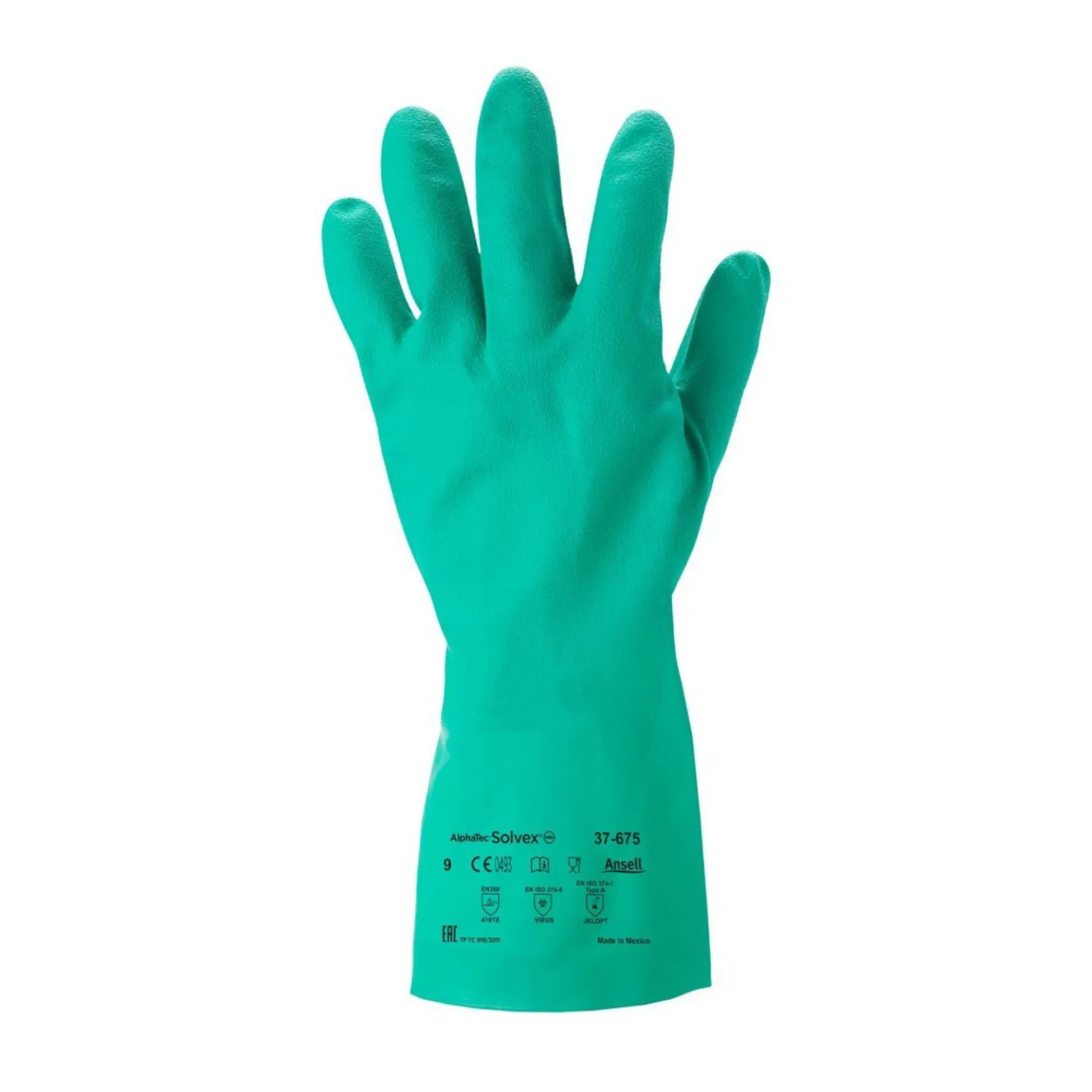 Herbruikbare nitril handschoen.
