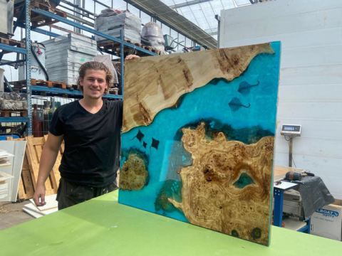 Epoxy oceaan tafel