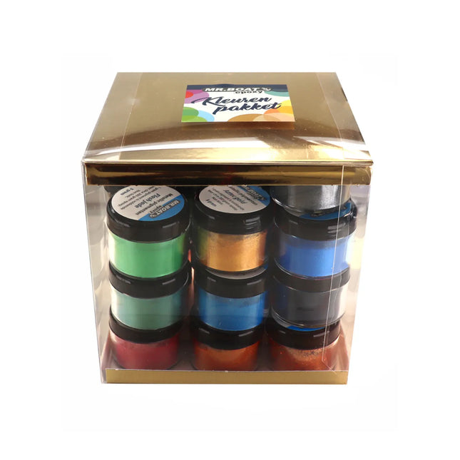 Set met alle metallic pigmenten