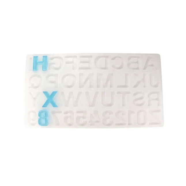Siliconen mal alfabet en cijfers