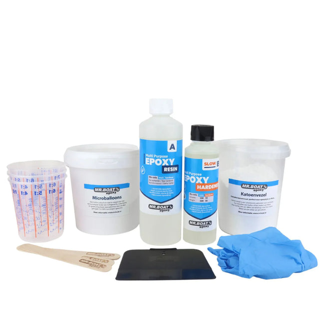 Epoxy lijm- en plamuurpakket