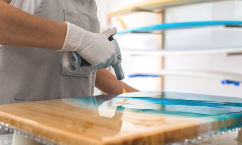 Bellen verwijderen uit epoxy